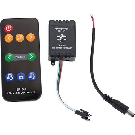 Musik IC LED-Pixel-Controller RGB/RGBW mit Fernbedienung - 5-12