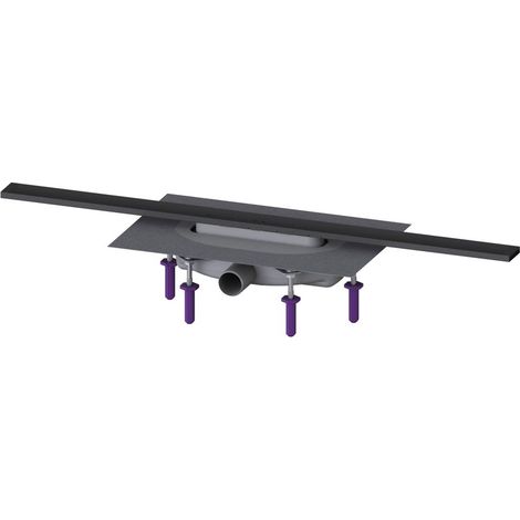 Kessel Duschrinne Linearis Infinity 60 Länge 800mm DN 40 Megastop, Schwarz gebürstet (1/2)