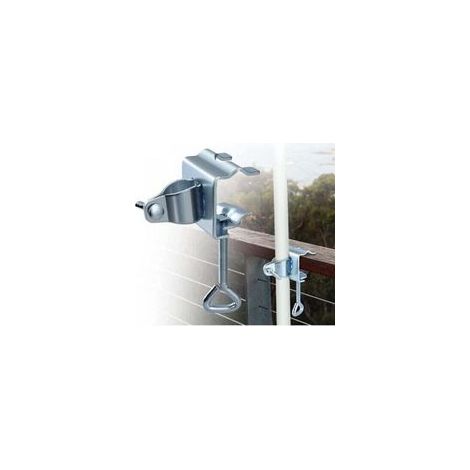 Support de parasol, pince de table pour parasols, pince de table pour parasols de jardin, support de parasol en métal pour balcon, plage, lieu de pêche, terrasse, balcon - Crezuo (1/4)