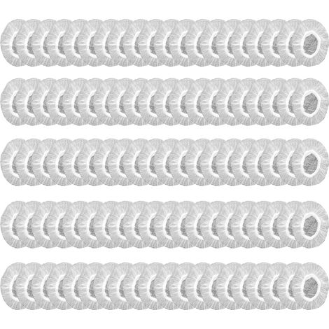 100 Pièces Protecteurs d'Oreilles Jetables en Plastique Transparent, Protege Oreille Imperméables Transparents, Protecteurs d'oreille Jetables Clair Plastique, pour Teinture Capillaire, Douche