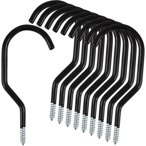 Lot de 10 crochets de rangement pour vélo en acier inoxydable