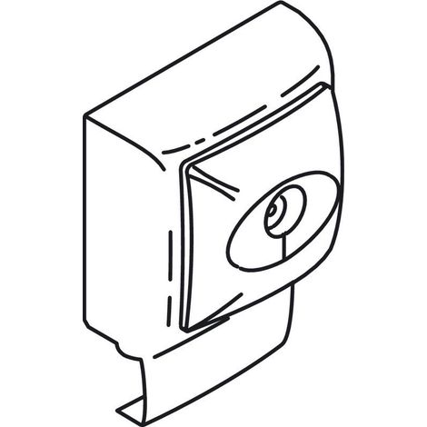Prise TV male blanc cadre saillie pour moulure Keva hauteur 15mm Planet Wattohm (1/2)