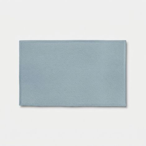 Tappeto bagno in tessuto trapuntato antiscivolo 140x60 Bouclè - Azzurro (1/2)
