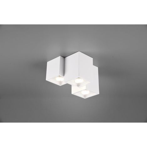 Plafonnier moderne FERNANDO blanc Trio métal 3xGU10