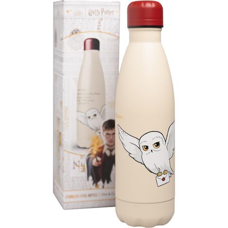 Grupo Erik Borraccia Harry Potter Gadget - Borraccia termica 500 ml Acciaio Inox per Bambini, Scuola, Palestra o Attività Sportive con Doppia Parete  Water Bottle Hedwig (1/5)