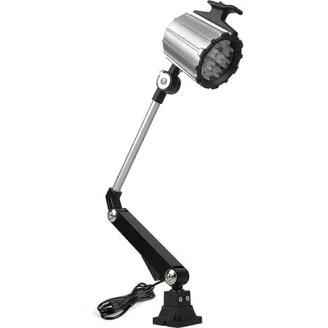 LED-Arbeitsleuchte für Maschinen, 1200 Lumen, hohe Leuchtkraft, Aluminiumschirm IP67, kompatibel mit Drehmaschinen und Werkstattanwendungen. (1/5)