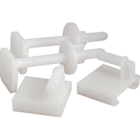 2 FIX ABAT. WC 75MM 2VIS TETE CARREE 935-14
