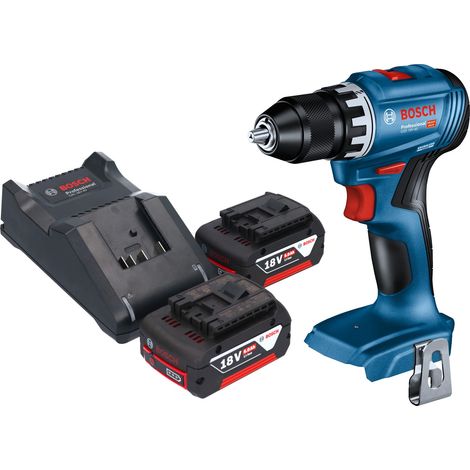 Perceuse-visseuse sans fil Bosch GSR 18V-45 Professional 18 V 45 Nm sans balais + 2 batteries 5,0 Ah + chargeur (1/5)