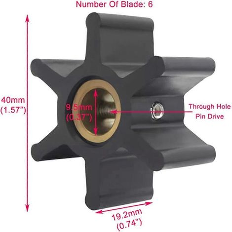 Turbine de pompe à eau pour 104211-42070 104211-42071 FIT-- (1/5)