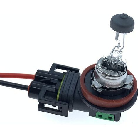 Câble d'alimentation pour ampoule LEDHID H11 H9 H8 880 H16JP étanche avec connecteur mâle et femelle, fil et ampoule inclus.