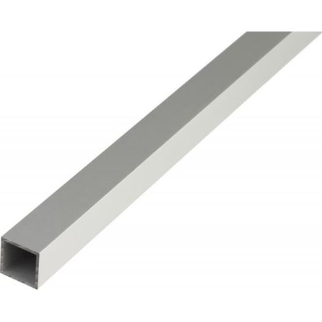 Profil carré aluminium anodisé argent 15x15mm – Longueur 2m – Épaisseur 1mm – Pour constructions robustes –