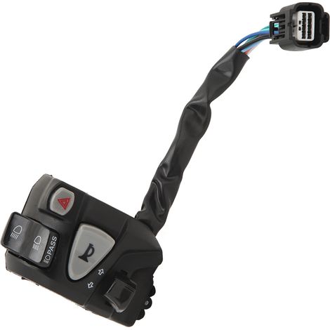 Ensemble de commutateurs de guidon 22 mm avec feux de croisement/route, feux de détresse et clignotants pour Click 125 150 (1/5)