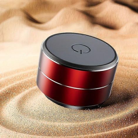 Mini enceinte sans fil à conduction osseuse, basses stéréo portables avec vibration de surface pour les voyages, la randonnée et le camping en plein air. (1/5)