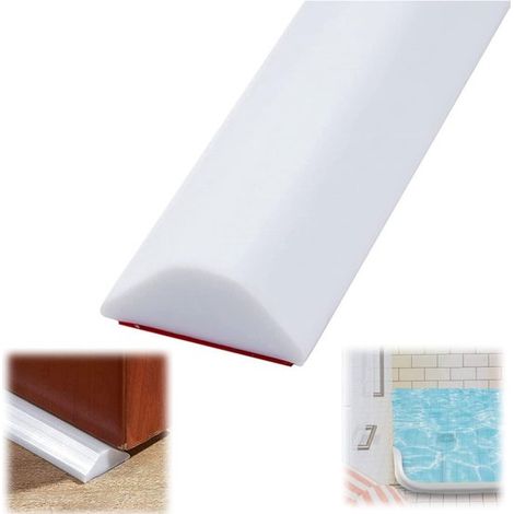 Pare-éclaboussures autocollant pour douches. Barrière de sol étanche pour douches à l'italienne. Bande hydrofuge pour séparer les zones humides et sèches. (1/5)