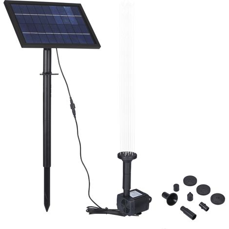10V/8W Solarwasserpumpe mit verstellbarem Panel für Springbrunnen oder Teich (10V, 8W) (1/5)