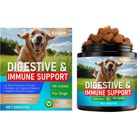 Granulés probiotiques spécialement conçus pour les chiens, doux et nourrissants, pour une santé intestinale optimale et un apport nutritionnel complet – 200 g (1/5)