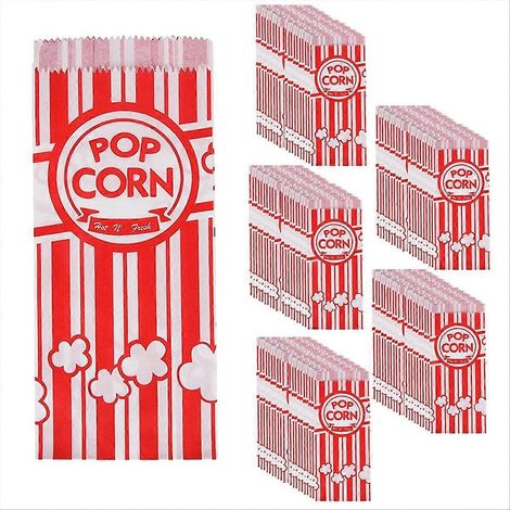 Auslaufsichere und fettabweisende Popcorntüten aus Papier für die Feiertage (1/5)