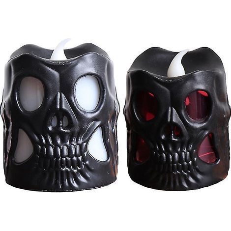 Lot de 2 bougies lumineuses d'Halloween