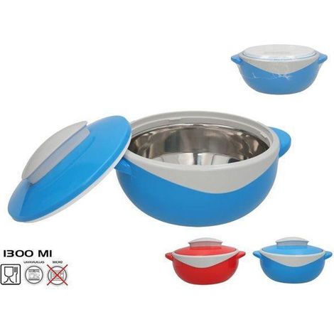 cacerola termica galaxy 1300 ml conserva el calor apta para lavavajillas