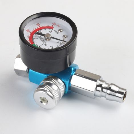 Pistolet à peinture pneumatique – vanne régulation pression bleue simple PF20 – séparateur huile-eau, filtre, pour atelier (1/5)