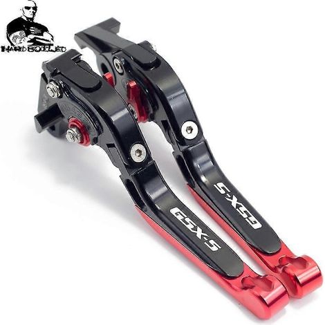Für Suzuki GSX S750 GSXS GSX-S GSX S 750 GSXS750 2011–2022 Motorradzubehör: Verstellbare Bremsen, Kupplungshebel, Lenker – ROT (1/5)