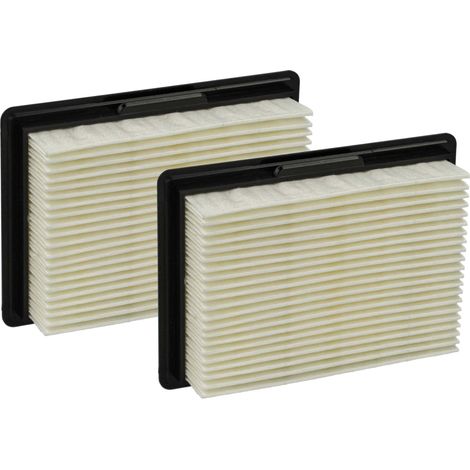 vhbw 2x filtro a pieghe piatte compatibile con Bosch GAS 10.8 V-Li, 12 V, 12V Professional aspirapolvere - Elemento filtrante
