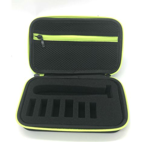 Custodia per Philips OneBlade Pro, custodia da viaggio rigida in EVA con custodia in spugna per una lama (versione in rete nera)