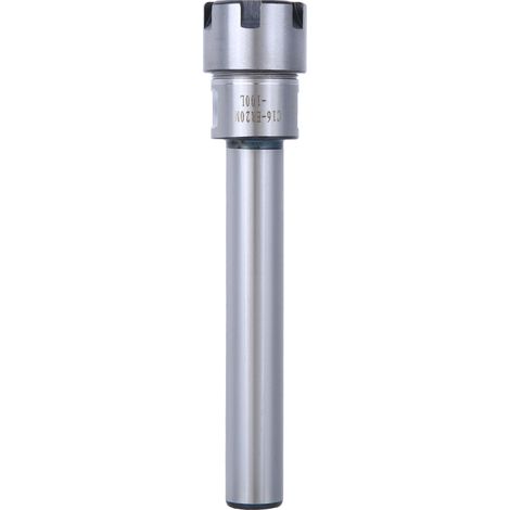 Mandrin porte-pince ER20M-100L en acier allié chrome-molybdène, tige de rallonge droite C16, pour usage professionnel (1/5)