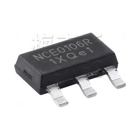 NCE NCE0106R 100V 6A SMD SOT-223 Composant électronique MOSFET à canal N, 5 unités.