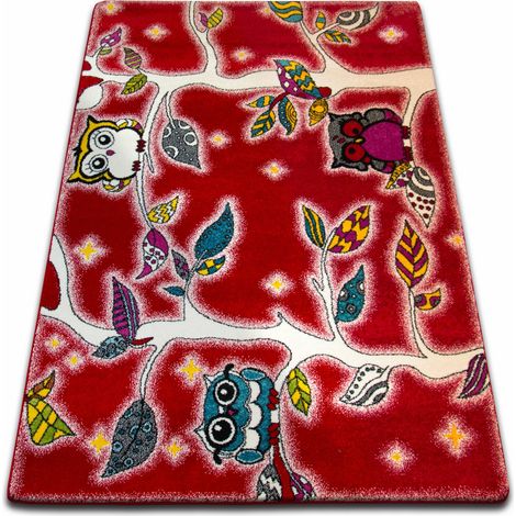 Teppich KIDS Wald rot C427 red 200x280 cm