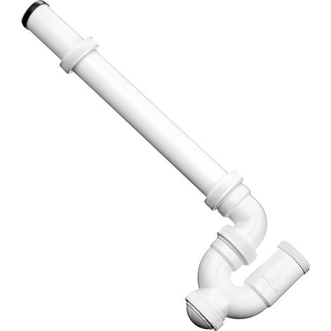 Siphon ø 40 prise machine à laver - couleur blanc - ADEQUA