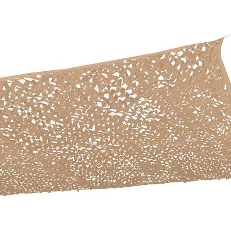 OEM – Toile d'ombrage ajourée jaune 150D – Design camouflage – Polyester et nylon – Dimensions 4x6 mètres – Résistante à la décoloration (1/5)