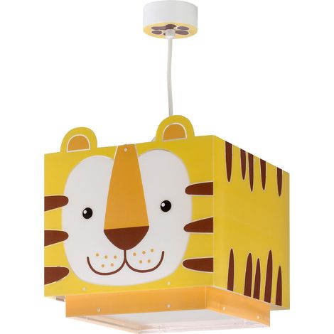 Lampe Suspension Enfant Jaune animaux, lustre chambre enfant, 64562, E27 (1/4)