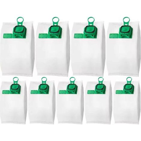 Lot de 8 sacs à poussière pour aspirateurs Vorwerk Kobold VK140, VK150 et FP140/FP150 : accessoires et pièces de rechange. (1/5)