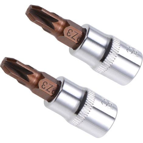 2Pcs PZ3 Douille Embout D'impact 1/4" Entraînement Acier S2 CR-V (1/5)