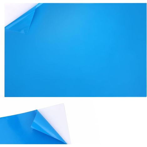 Pièce Réparation Revêtement Piscine, 125x85cm Grand Bleu Autocollant Vinyl Patch pour Piscines Hors Sol (1/5)