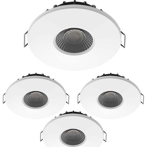 Lot de 4 Spots Encastrables LED 8W MILAN CCT IP65 IK07 avec Transformateur Dimmable (1/5)