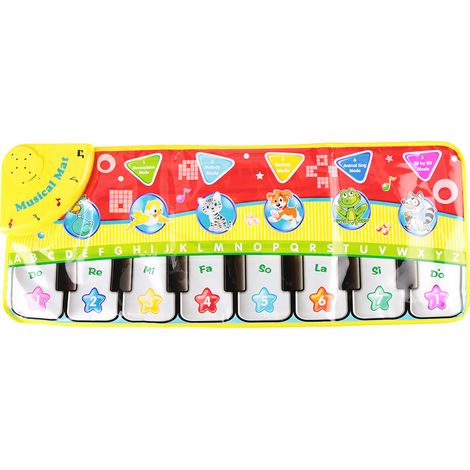 Tapis musical portable pour enfants – Piano clavier jouet éducatif couverture sans pile (1/5)