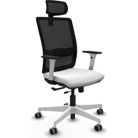 Piqueras y Crespo Bürostuhl Weiß Verstellbar