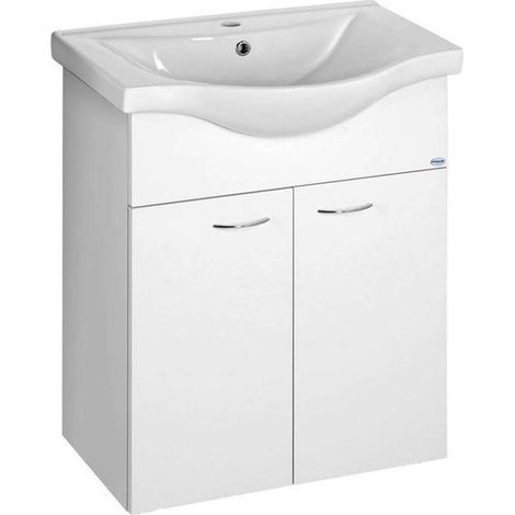 Aqualine Keramia Fresh - Mobile lavabo 61x74x34 cm, bianco 50063A