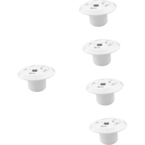 5pièces Buse De Refoulement De Piscine Forme De Fleur Accessoire De Drainage pour Piscine Étang Et Spa avec Anti-Blocage
