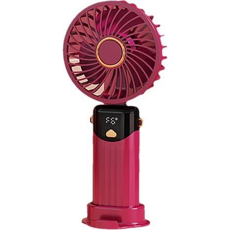 Ventilateur portable pliable - Petit ventilateur de bureau personnel pliable et rechargeable par USB avec base, ventilateur (1/5)