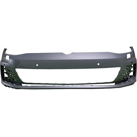 Pare-choc avant à peindre avec trous radars et lave-phares Volkswagen Golf 7 GTI/GTD phase 1 2013-2017