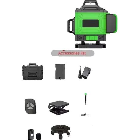 Niveau Laser, Projection à 360 Degrés, Fonctionnalité Auto-Nivelante, 16 ligne (Plasticbox) (1/2)