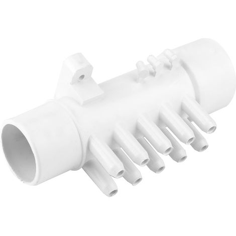 Collecteur de plomberie de piscine en PVC 1,5 po (10 mm) à 10 ports pour baignoire thermale et spa, accessoires pour piscine et spa (1/5)
