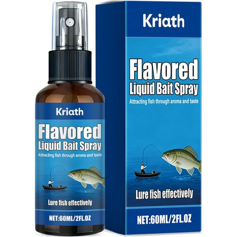 Spray attractif liquide pour attirer les poissons, convient à diverses espèces d'eau douce - 60 ml (1/5)