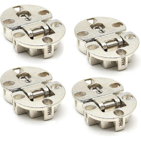 Cerniere per WC 180° – Foro di fissaggio 35mm, Montaggio robusto in metallo – Design moderno e durevole – Ideale per sostituzione sedili toilette (1/5)