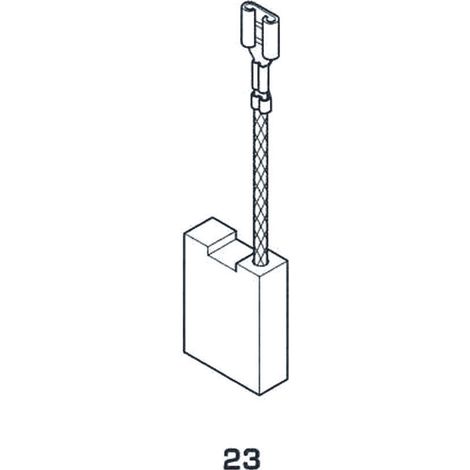 Spazzole a carboncino per elettroutensili modello 23 - aeg 1746 mm.5x8x16h.