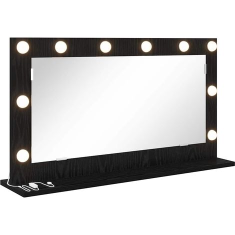 Miroir de vanité Rectangulaire Chêne noir 80 x 45 x 18 cm