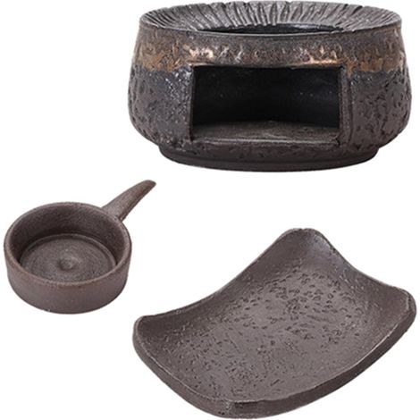 Ensemble de diffuseur de parfum en céramique avec plaque chauffante en céramique pour la relaxation quotidienne (1/5)